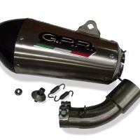 Scarico GPR compatibile con  Bmw C 600 Sport 2012-2016, Gpe Ann. titanium, Scarico omologato, silenziatore con db killer estraibile e raccordo specifico