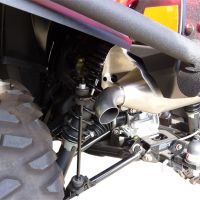 Scarico GPR compatibile con  Polaris Sportsman Xp 850 - Xp 850 Forest 2010-2014, Power Bomb, Scarico omologato, silenziatore con db killer estraibile e raccordo specifico