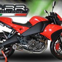 Scarico GPR compatibile con  Buell 1125 R -CR 2005-2009, Powercone Evo, Terminale di scarico semi-completo, omologato, con db killer estraibile e raccordo specifico