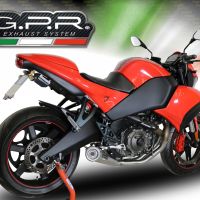 Scarico GPR compatibile con  Buell 1125 R -CR 2005-2009, Powercone Evo, Terminale di scarico semi-completo, omologato, con db killer estraibile e raccordo specifico