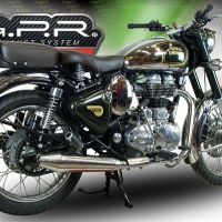 Scarico GPR compatibile con  Royal Enfield Classic - Bullet Efi 500 2009-2016, Vintacone, Terminale di scarico racing, con raccordo, senza omologazione