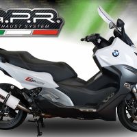 Scarico GPR compatibile con  Bmw C 650 Sport 2016-2020, Albus Evo4, Scarico omologato, silenziatore con db killer estraibile e raccordo specifico