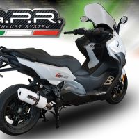 Scarico GPR compatibile con  Bmw C 650 Sport 2016-2020, Albus Evo4, Scarico omologato, silenziatore con db killer estraibile e raccordo specifico