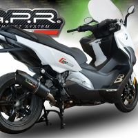 Scarico GPR compatibile con  Bmw C 650 Sport 2016-2020, Furore Evo4 Nero, Scarico omologato, silenziatore con db killer estraibile e raccordo specifico