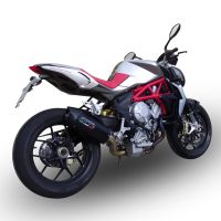 Scarico GPR compatibile con  Mv Agusta F3 800 2013-2016, Gpe Ann. titanium, Scarico omologato, silenziatore con db killer estraibile e raccordo specifico