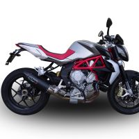 Scarico GPR compatibile con  Mv Agusta F3 800 2013-2016, Gpe Ann. titanium, Scarico omologato, silenziatore con db killer estraibile e raccordo specifico