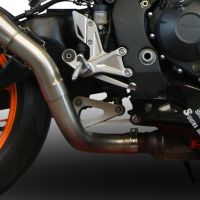 GPR exhaust compatible with  Honda Cbr 1000 Rr 2014-2016, M3 Titanium Natural, Homologated legal slip-on exhaust including removable db killer and link pipe 