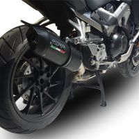 Scarico GPR compatibile con  Honda Crossrunner 800 Vfr 800 X 2015-2016, Furore Nero, Scarico omologato, silenziatore con db killer estraibile e raccordo specifico