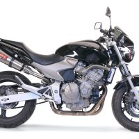 Scarico GPR compatibile con  Honda Hornet Cb 600 F 2003-2006, Gpe Ann. titanium, Terminale di scarico omologato,fornito con db killer estraibile,catalizzatore e collettore