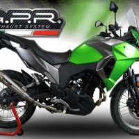 Scarico GPR compatibile con  Kawasaki Versys-X 300 2022-2023, Powercone Evo, Terminale di scarico omologato,fornito con db killer estraibile,catalizzatore e collettore