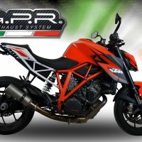 Scarico GPR compatibile con  Ktm Super Duke 1290 R  2017-2019, M3 Inox , Scarico omologato, silenziatore con db killer estraibile e raccordo specifico