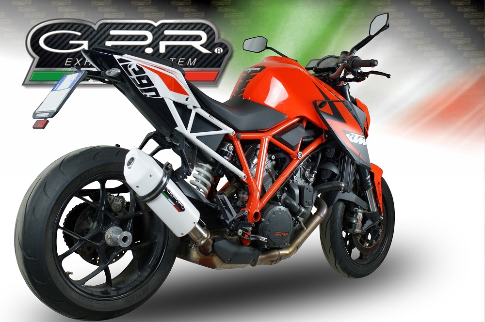 Scarico GPR compatibile con  Ktm Super Duke 1290 GT 2016-2021, Albus Evo4, Scarico omologato, silenziatore con db killer estraibile e raccordo specifico