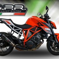 Scarico GPR compatibile con  Ktm Super Duke 1290 R  2014-2016, Gpe Ann. Poppy, Scarico omologato, silenziatore con db killer estraibile e raccordo specifico