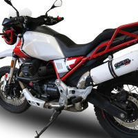 Scarico GPR compatibile con  Moto Guzzi V85 TT 2021-2023, Albus Evo4, Scarico omologato, silenziatore con db killer estraibile e raccordo specifico