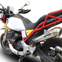 Scarico GPR compatibile con  Moto Guzzi V85 TT 2021-2023, Powercone Evo, Scarico omologato, silenziatore con db killer estraibile e raccordo specifico