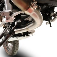 Scarico GPR compatibile con  Moto Guzzi V85 TT 2019-2020, Decatalizzatore, Collettore decatalizzore, applicazione racing