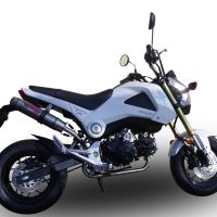 Scarico GPR compatibile con  Honda Msx - Grom 125  2018-2020, Deeptone Inox, Scarico completo racing,fornito con collettore specifico, non legale per uso stradale