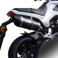 Scarico GPR compatibile con  Honda Msx - Grom 125  2018-2020, Furore Poppy, Scarico omologato, silenziatore con db killer estraibile e raccordo specifico