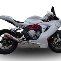 GPR exhaust compatible with  Mv Agusta F3 675 2012-2016, Powercone Evo, Homologated legal slip-on exhaust including removable db killer and link pipe 