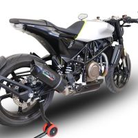 Scarico GPR compatibile con  Husqvarna Vitpilen 701 2018-2020, Furore Evo4 Nero, Scarico omologato, silenziatore con db killer estraibile e raccordo specifico