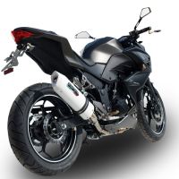 Scarico GPR compatibile con  Kawasaki Z 300 2014-2017, Albus Ceramic, Scarico omologato, silenziatore con db killer estraibile e raccordo specifico