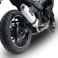 Scarico GPR compatibile con  Kawasaki Z 300 2014-2017, Albus Ceramic, Scarico omologato, silenziatore con db killer estraibile e raccordo specifico