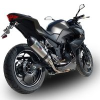 Scarico GPR compatibile con  Kawasaki Z 300 2014-2017, Gpe Ann. titanium, Scarico omologato, silenziatore con db killer estraibile e raccordo specifico