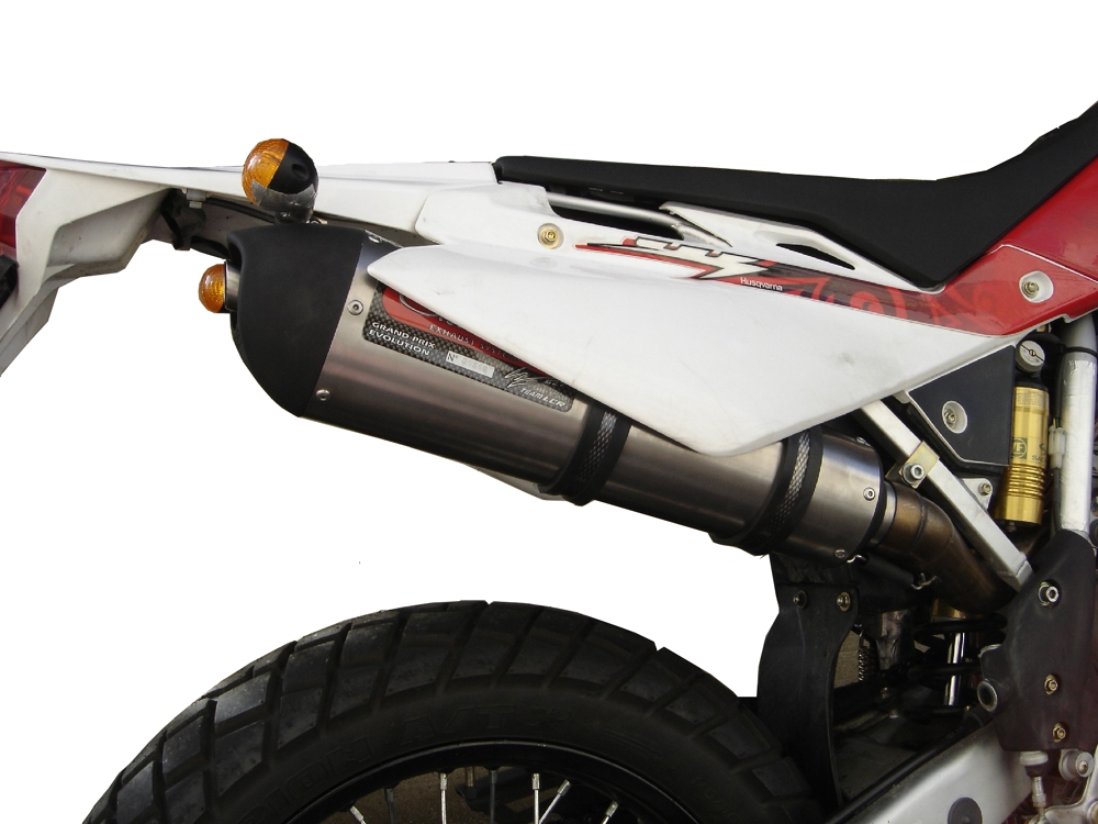 Scarico GPR compatibile con  Husqvarna Sm - Te 450 2007-2007, Gpe Ann. titanium, Scarico omologato, silenziatore con db killer estraibile e raccordo specifico