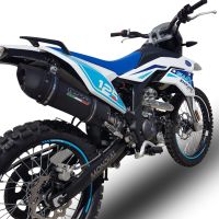 Scarico GPR compatibile con  F.B. Mondial Smx 125 Enduro 2018-2020, Furore Evo4 Nero, Terminale di scarico omologato, fornito con db killer estraibile, catalizzatore e raccordo specifico