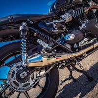 Scarico GPR compatibile con  Triumph Street Twin 900 2015-2019, Vintacone, Coppia di terminali di scarico omologati, forniti con db killer removibili e raccordi specifici