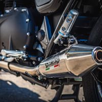 Scarico GPR compatibile con  Triumph Street Twin 900 2015-2019, Vintacone, Coppia di terminali di scarico omologati, forniti con db killer removibili e raccordi specifici