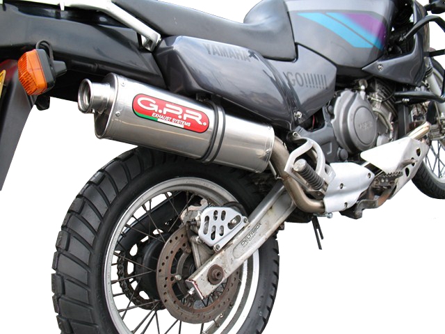 Scarico GPR compatibile con  Yamaha Xtz 750 Supertenere 1989-1997, Trioval, Scarico omologato, silenziatore con db killer estraibile e raccordo specifico