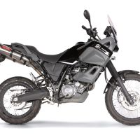 Scarico GPR compatibile con  Yamaha Xt 660 Z Teneré 2008-2016, Gpe Ann. titanium, Coppia di terminali di scarico omologati, forniti con db killer removibile, catalizzatori e raccordi specifici