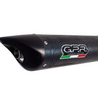 Scarico GPR compatibile con  Honda Cbr 600 Rr  2005-2006, Tiburon Poppy, Terminale di scarico racing, con raccordo, senza omologazione