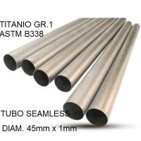 Scarico GPR compatibile con  Cafè Racer Cafè Racer 1-, Tubo titanio seamless D. 45mm X 1mm L.1000mm, 