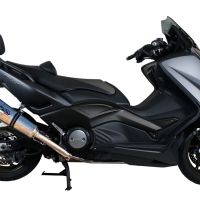 Scarico GPR compatibile con  Yamaha T-Max 530 2012-2016, Gpe Ann. titanium, Scarico completo omologato,fornito con db killer estraibile,catalizzatore e collettore