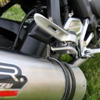 Scarico GPR compatibile con  Triumph Trident 660 2021-2024, M3 Titanium Natural, Scarico completo omologato,fornito con db killer estraibile,catalizzatore e collettore