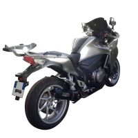 Scarico GPR compatibile con  Honda Vfr 1200 F I.E. 2010-2016, Furore Poppy, Scarico omologato, silenziatore con db killer estraibile e raccordo specifico