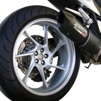 Scarico GPR compatibile con  Honda Vfr 1200 F I.E. 2010-2016, Furore Nero, Scarico omologato, silenziatore con db killer estraibile e raccordo specifico