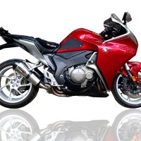 Scarico GPR compatibile con  Honda Vfr 1200 F I.E. 2010-2016, Gpe Ann. titanium, Scarico omologato, silenziatore con db killer estraibile e raccordo specifico