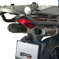 Scarico GPR compatibile con  Honda Vfr 800 V-Tec 2002-2013, Furore Nero, Coppia di terminali di scarico omologati, forniti con db killer removibili e raccordi specifici