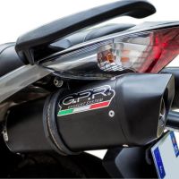 Scarico GPR compatibile con  Honda Vfr 800 V-Tec 2002-2013, Furore Poppy, Coppia di terminali di scarico omologati, forniti con db killer removibili e raccordi specifici