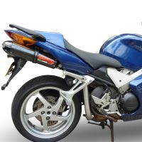 Scarico GPR compatibile con  Honda Vfr 800 V-Tec 2002-2013, Gpe Ann. Poppy, Coppia di terminali di scarico omologati, forniti con db killer removibili e raccordi specifici