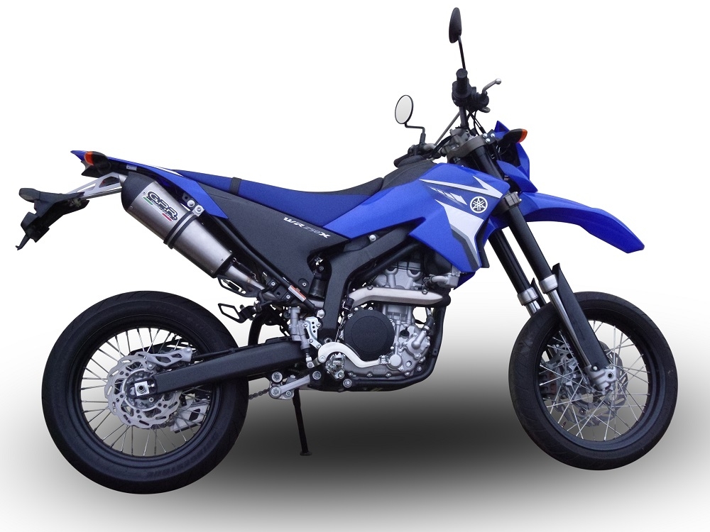 Scarico GPR compatibile con  Yamaha WR 250 X-R 2007-2019, Gpe Ann. titanium, Scarico omologato, silenziatore con db killer estraibile e raccordo specifico