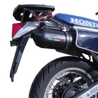 Scarico GPR compatibile con  Honda Xl 600 Lm-Rm  1985-1989, Furore Nero, Scarico omologato, silenziatore con db killer estraibile e raccordo specifico