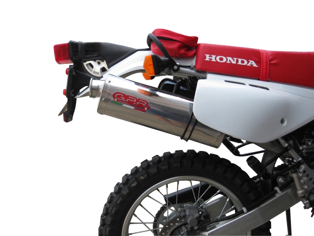 Scarico GPR compatibile con  Honda Xr 650 R 2000-2008, Trioval, Scarico omologato, silenziatore con db killer estraibile e raccordo specifico