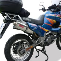 Scarico GPR compatibile con  Yamaha Xtz 660 Teneré 1991-1998, Trioval, Scarico omologato, silenziatore con db killer estraibile e raccordo specifico