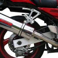 Scarico GPR compatibile con  Yamaha Fzs 600 Fazer 1998-2003, Trioval, Scarico omologato, silenziatore con db killer estraibile e raccordo specifico