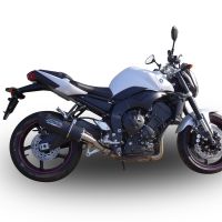 Scarico GPR compatibile con  Yamaha Fz.1 - Fazer 1000  2006-2014, Furore Nero, Scarico omologato, silenziatore con db killer estraibile e raccordo specifico