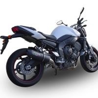 Scarico GPR compatibile con  Yamaha Fz.1 - Fazer 1000  2006-2014, Furore Nero, Scarico omologato, silenziatore con db killer estraibile e raccordo specifico